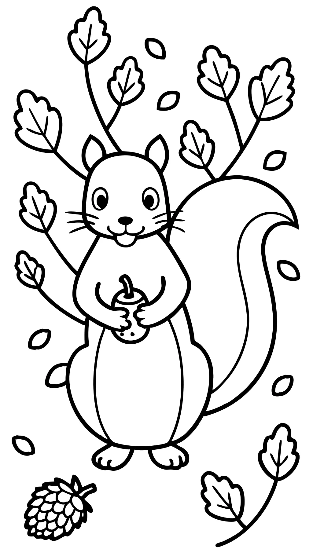 squirrel coloring pages